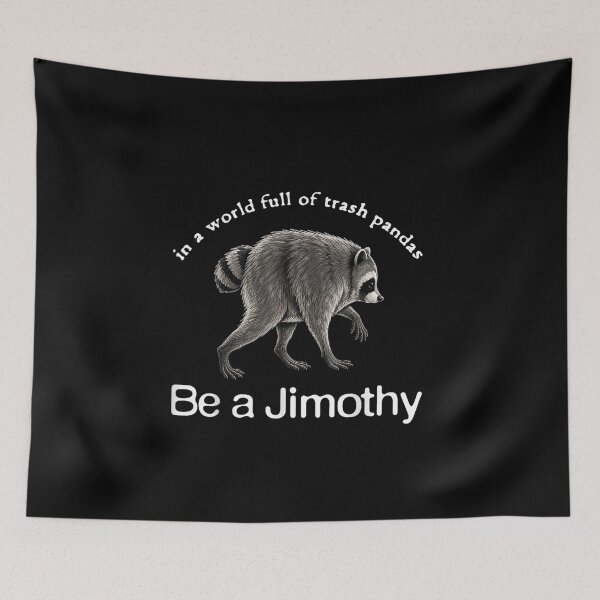 Item preview, be a jimothy raccoon funny jimothy vintage raccoon meme designed and sold by peachlovey.