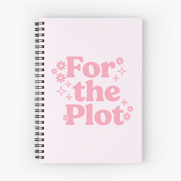 Item preview, For The Plot - Cute Pink Retro Daisy Typography Book Lover Design designed and sold by LunnaAtica.