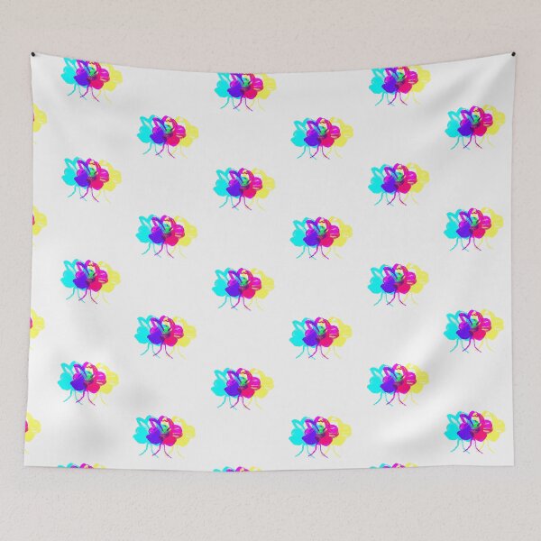 Item preview, CMYK Flamingo Flock – Overlapping Color Abstract Bird Art designed and sold by NylaInnerBloom.