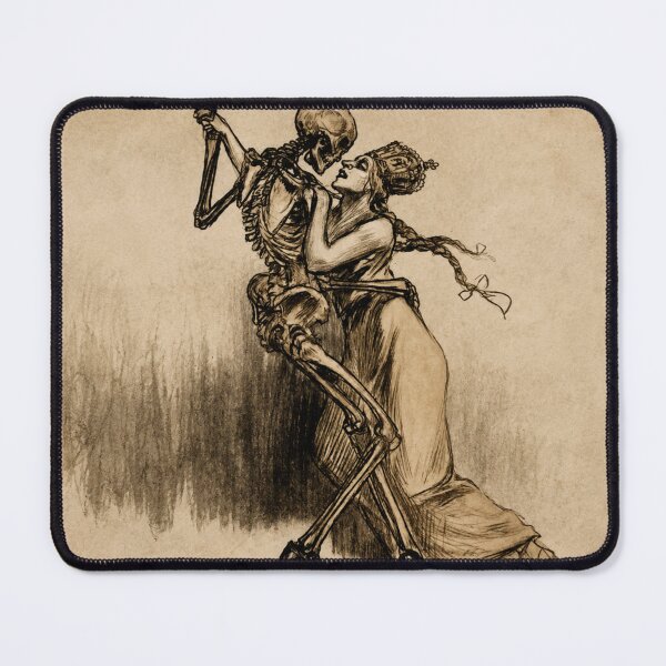 Item preview, Gothic Wall Art – Vintage Danse Macabre Skeleton Dance Print for Dark Academia Lovers designed and sold by RickE.