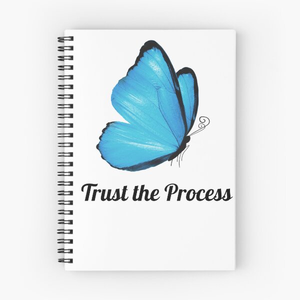 Item preview, Blue Butterfly Trust the Process Aesthetic Funny Shirt designed and sold by minikdusler.