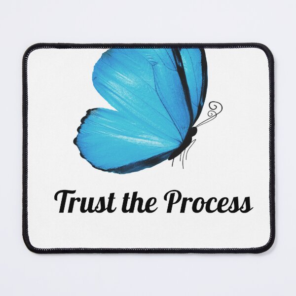 Item preview, Blue Butterfly Trust the Process Aesthetic Funny Shirt designed and sold by minikdusler.