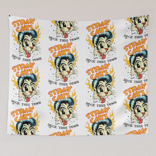 Item preview, Retro Rockabilly Inspired S.tr.ay Ca.ts Artwork With 50s Vibes designed and sold by Neonmorgan.