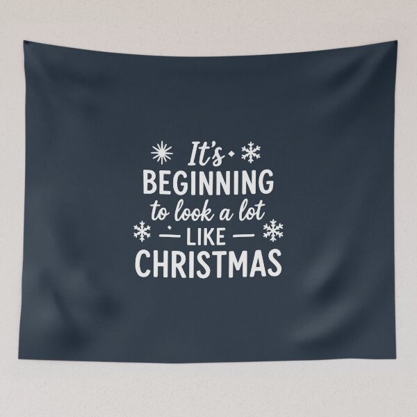 Item preview, It's Beginning to Look a Lot Like Christmas – Festive Holiday Art designed and sold by Tklezardesigns.