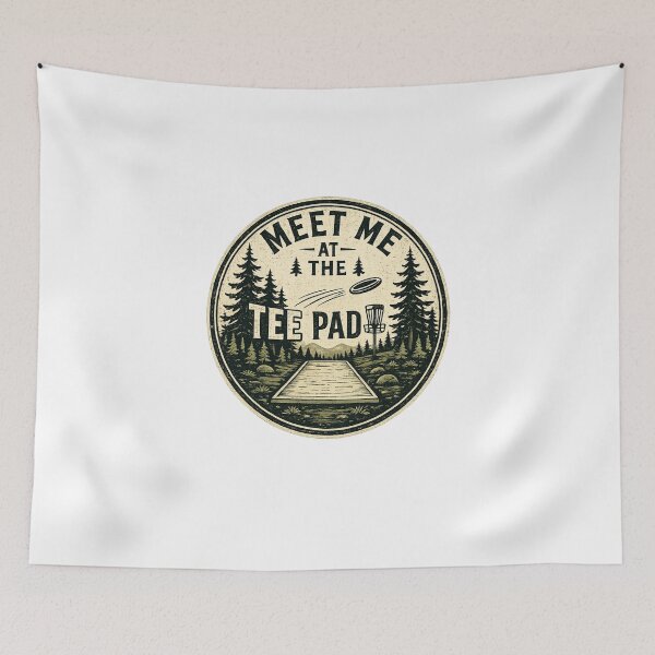 Item preview, Meet Me at the Tee Pad Disc golf Tee Pad designed and sold by InkRoot01.