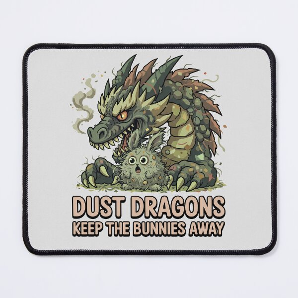 Item preview, Dust Dragon vs. Dust Bunny: Keeping Dust Bunnies At Bay designed and sold by JumpJammiesTees.