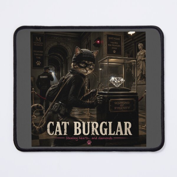 Item preview, Cat Burglar Funny Cat Thief Pun Design designed and sold by Hornace88studio.