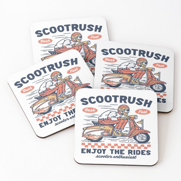 Item preview, Scoot Rush Enjoy The Rides Vintage Scooter Racing Enthusiast designed and sold by Warungid.