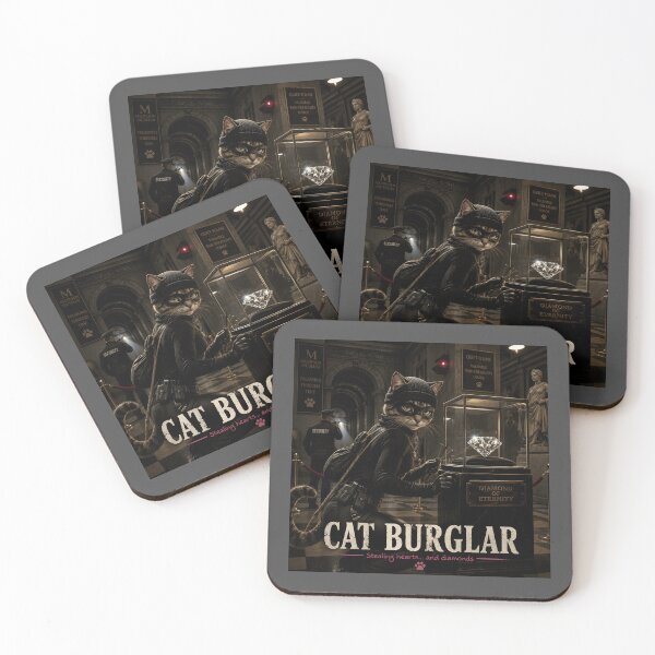 Item preview, Cat Burglar Funny Cat Thief Pun Design designed and sold by Hornace88studio.