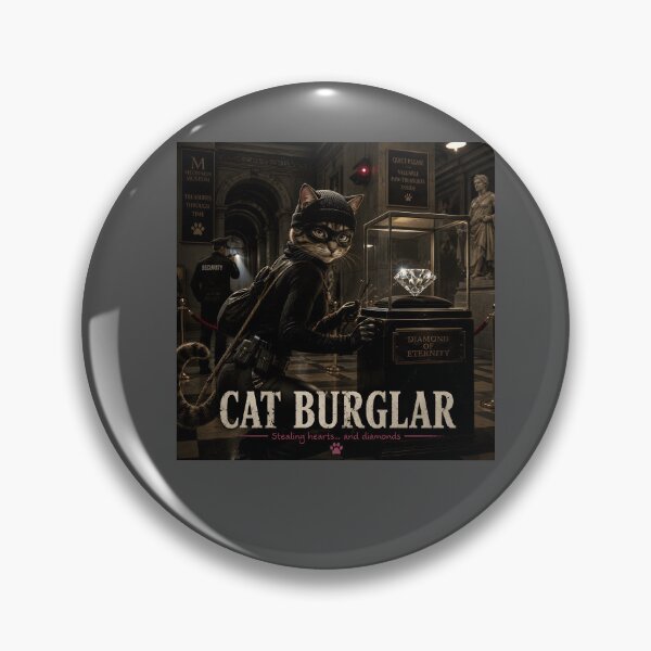 Item preview, Cat Burglar Funny Cat Thief Pun Design designed and sold by Hornace88studio.