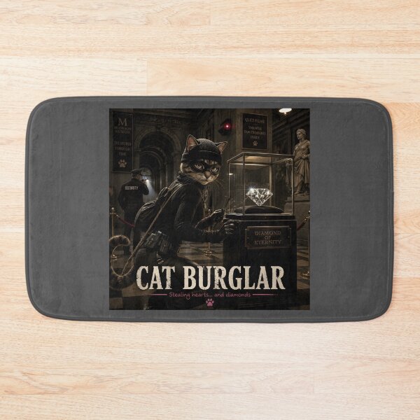 Item preview, Cat Burglar Funny Cat Thief Pun Design designed and sold by Hornace88studio.