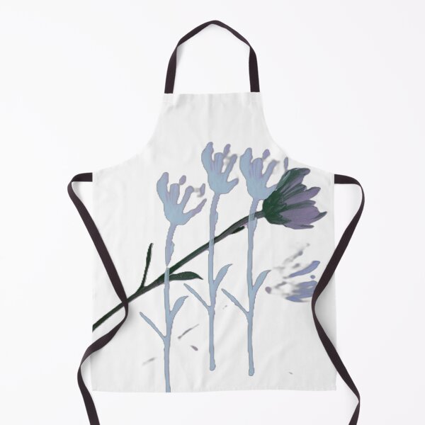 Artikelvorschau, Botanische Illustration: Weiße Wildblumen auf schwarzem Hintergrund entworfen und verkauft von BuckaBaby.