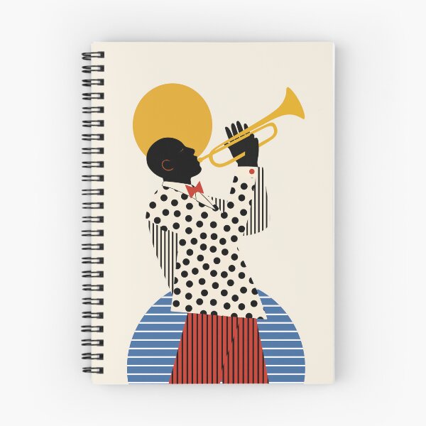 Item preview, Minimalist Trumpet Player Wall Art | Modern Jazz Music Illustration | Mid-Century Musician Print designed and sold by Studio pod Burom.