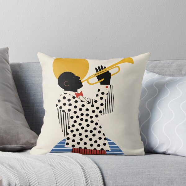 Item preview, Minimalist Trumpet Player Wall Art | Modern Jazz Music Illustration | Mid-Century Musician Print designed and sold by Studio pod Burom.