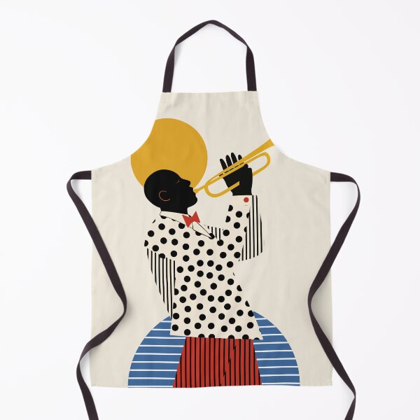 Item preview, Minimalist Trumpet Player Wall Art | Modern Jazz Music Illustration | Mid-Century Musician Print designed and sold by Studio pod Burom.