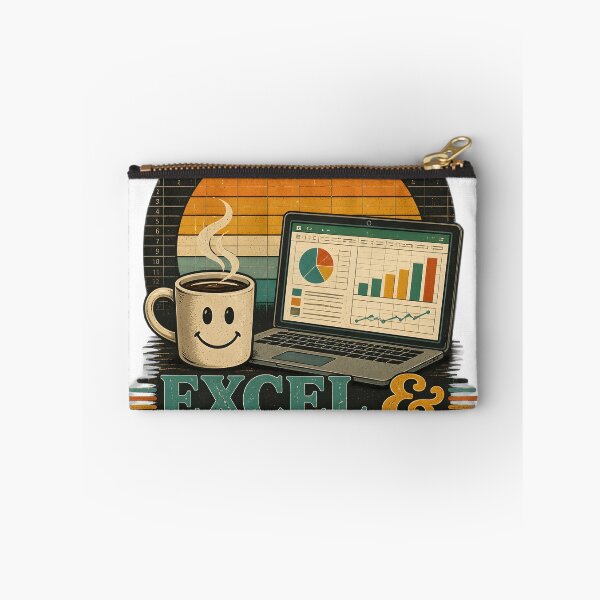 Item preview, Powered by Excel & Coffee | Funny Spreadsheet Analyst T-Shirt | Data Analyst, MIS, Accountant & Office Worker Gift designed and sold by ColorClouds.