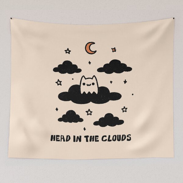 Item preview, Head In The Clouds: Cute Bedroom Art designed and sold by oneofthesedayys.