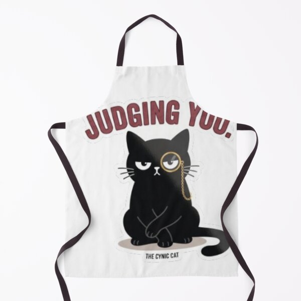 Item preview, Cynical Black Cat with Monocle "Judging You" designed and sold by Gabzerinho.