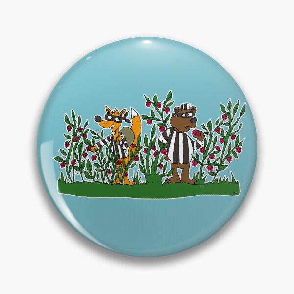 Item preview, Raspberry Bandits Sticker | Partners in Crime Fox and Bear Meme Decal designed and sold by MyxaART.