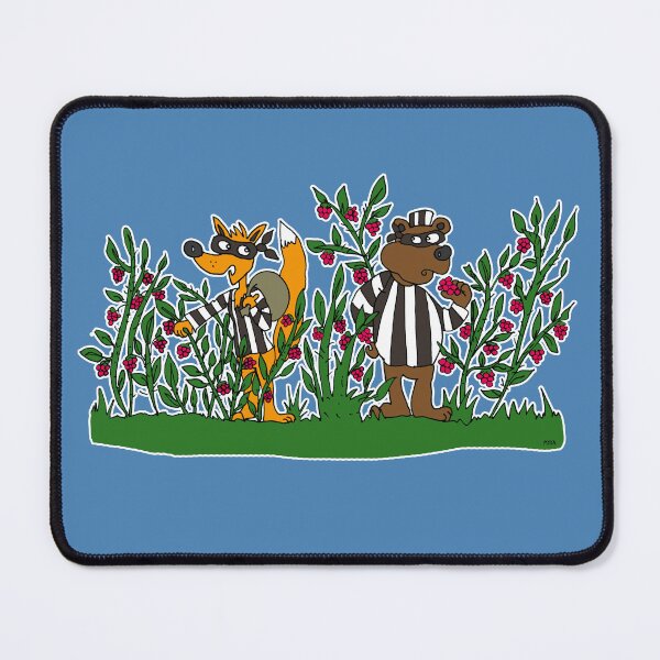 Item preview, Raspberry Bandits Sticker | Partners in Crime Fox and Bear Meme Decal designed and sold by MyxaART.