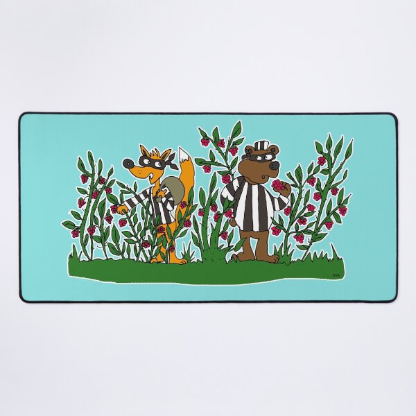 Item preview, Raspberry Bandits Sticker | Partners in Crime Fox and Bear Meme Decal designed and sold by MyxaART.