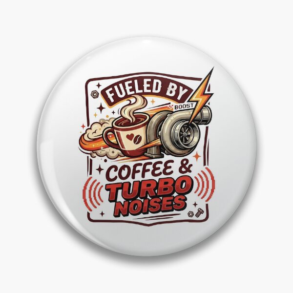 Item preview, Fueled by Coffee and Turbo Noises Funny Car Enthusiast Graphic designed and sold by eihabo.