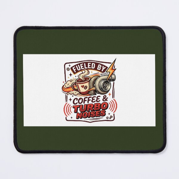 Item preview, Fueled by Coffee and Turbo Noises Funny Car Enthusiast Graphic designed and sold by eihabo.