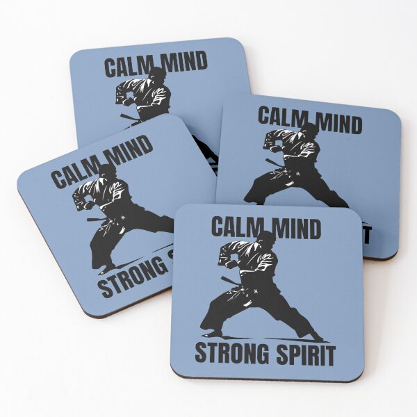 Item preview, Calm Mind Strong Spirit Karate Martial Arts Motivational Design designed and sold by Sachie's Studio.