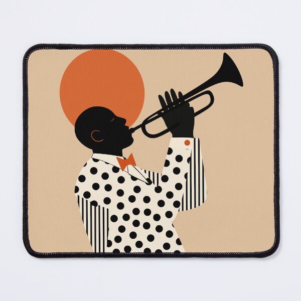 Item preview, Minimalist Trumpet Player Wall Art | Modern Jazz Music Illustration | Mid-Century Musician Print | Contemporary Brass Instrument Decor designed and sold by Studio pod Burom.