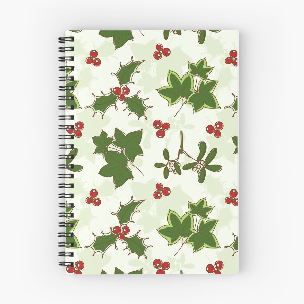 Item preview, Christmas floral line art Holly, berries, ivy, mistletoe  designed and sold by OhNoNotAgain42.