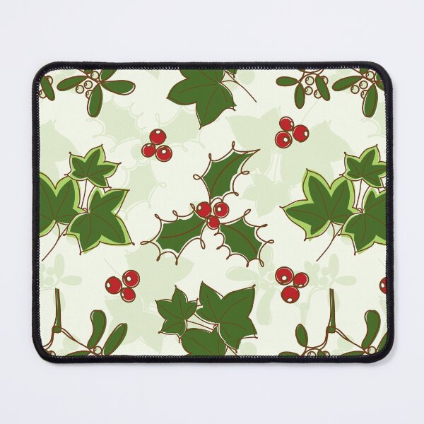 Item preview, Christmas floral line art Holly, berries, ivy, mistletoe designed and sold by OhNoNotAgain42.
