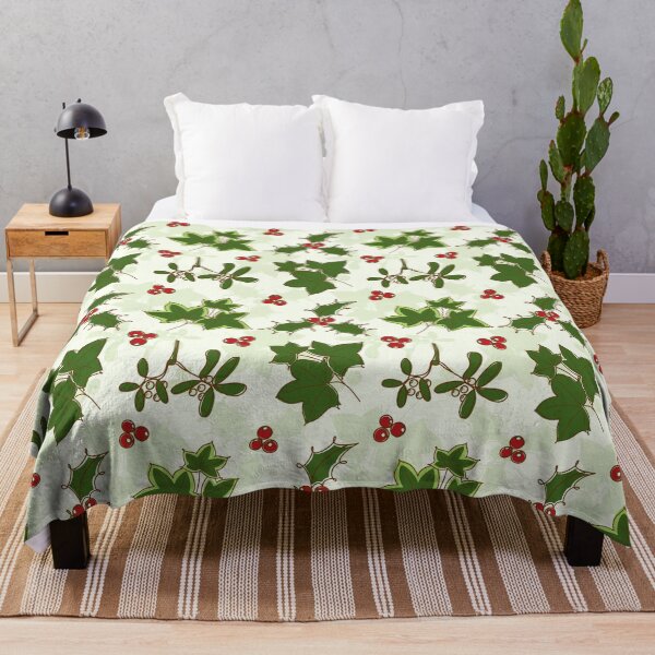 Item preview, Christmas floral line art Holly, berries, ivy, mistletoe designed and sold by OhNoNotAgain42.
