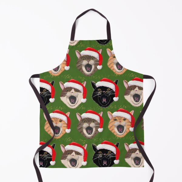 Item preview, Christmas caroling cats in Santa hats designed and sold by OhNoNotAgain42.