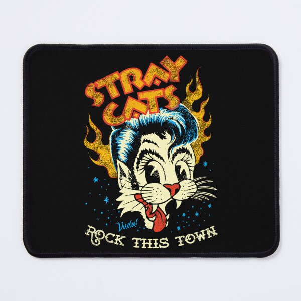 Item preview, Retro Feline Rocker in Vintage Style Black designed and sold by Neonmorgan.