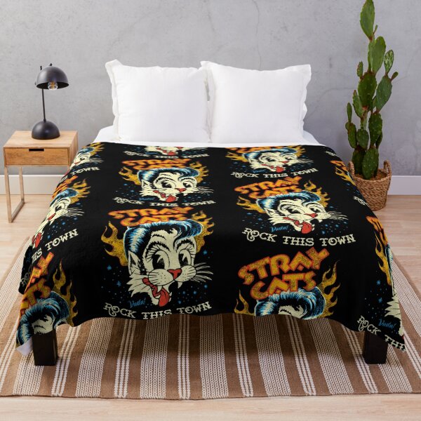 Item preview, Retro Feline Rocker in Vintage Style Black designed and sold by Neonmorgan.