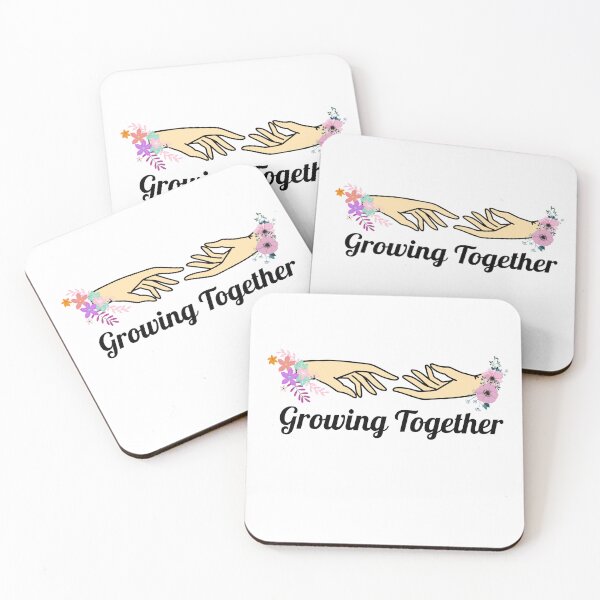 Item preview, Growing Together Aesthetic Line Art Floral Hands Shirt designed and sold by minikdusler.