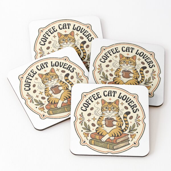 Item preview, Vintage Coffee Cat Lovers designed and sold by urbinet.