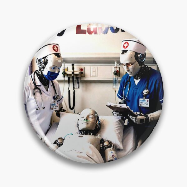 Item preview, robot nurses designed and sold by Iron El Studios.
