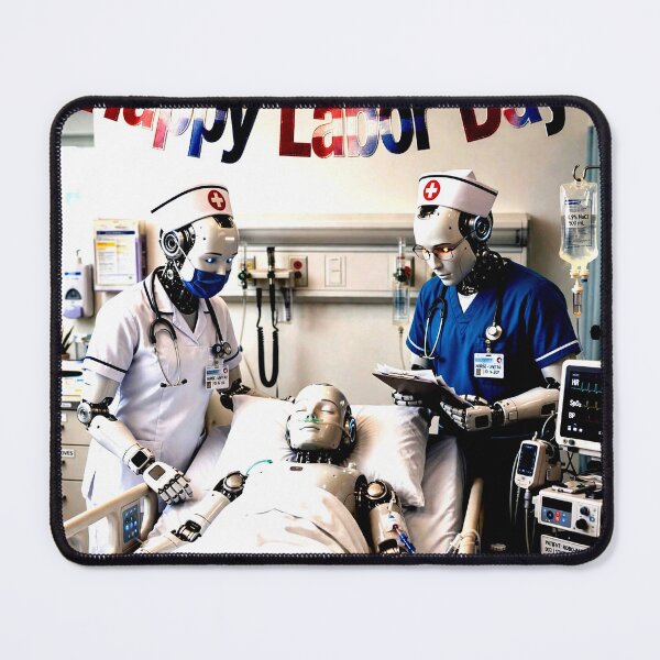 Item preview, robot nurses designed and sold by Iron El Studios.