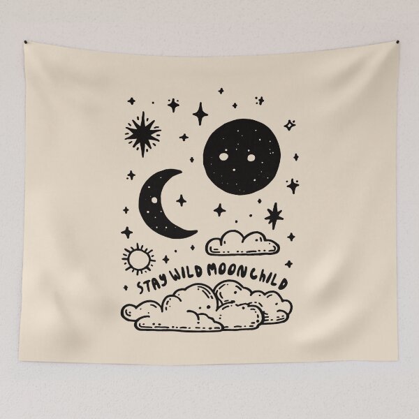 Item preview, Stay Wild Moonchild: Full Moon Witchy Halloween Art designed and sold by oneofthesedayys.