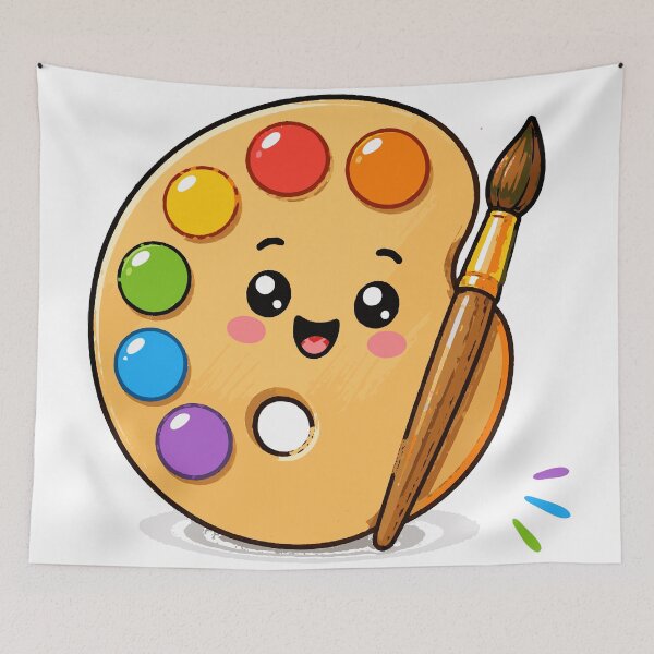 Item preview, Back to School Paint Palette T-Shirt & Sticker | Cute Kawaii Art Supplies Design | Teacher & Student Gift designed and sold by Sunday.Supply.