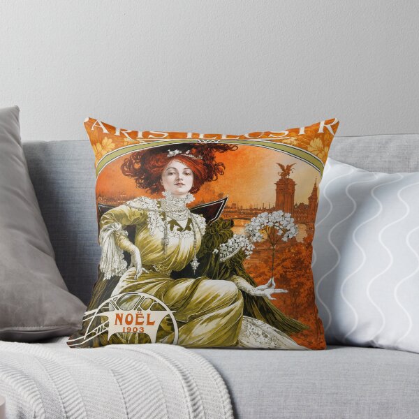 Item preview, Art Nouveau Wall Art – Vintage Paris Illustré Noël 1903 Print for Mucha Collectors designed and sold by RickE.