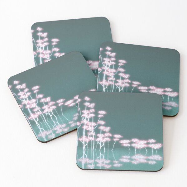 Item preview, Pink Flowers Reflected in Water Dreamy Landscape designed and sold by BuckaBaby.