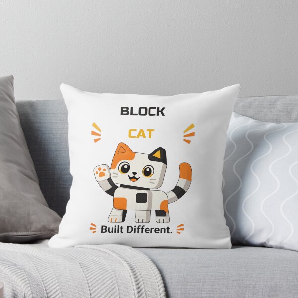 Item preview, Block Cat  – Cute Geometric Cat designed and sold by DailyTrendFinds.
