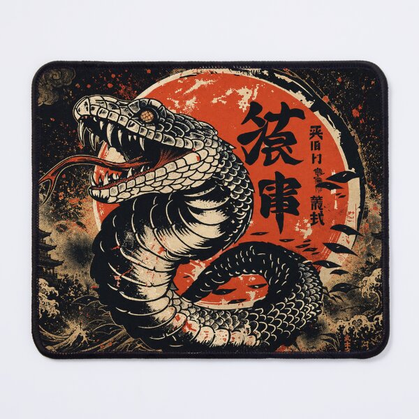 Item preview, Vintage Cobra | Traditional Japanese Snake Illustration designed and sold by Fei Long Design Hub.