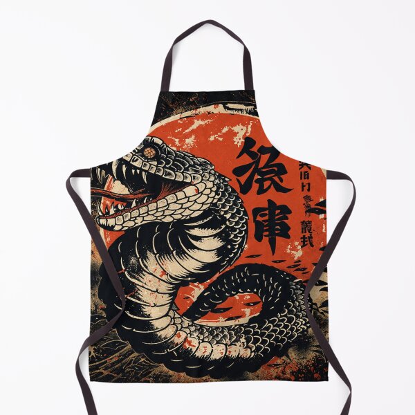 Item preview, Vintage Cobra | Traditional Japanese Snake Illustration designed and sold by Fei Long Design Hub.