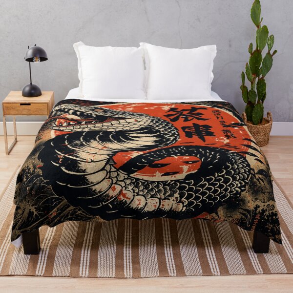 Item preview, Vintage Cobra | Traditional Japanese Snake Illustration designed and sold by Fei Long Design Hub.
