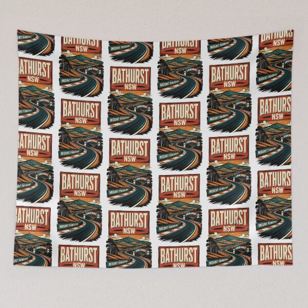 Item preview, Bathurst New South Wales Australia Vintage Travel Poster designed and sold by TravelersGems.