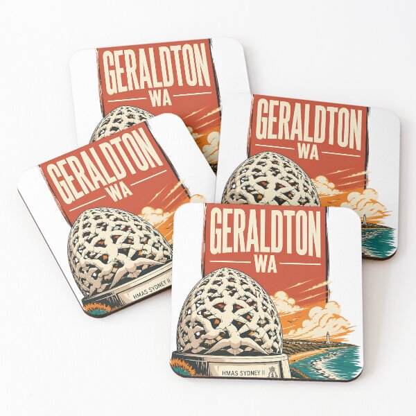 Item preview, Geraldton Western Australia Vintage Travel Poster designed and sold by TravelersGems.