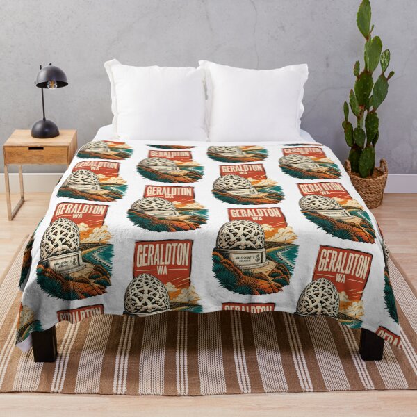 Item preview, Geraldton Western Australia Vintage Travel Poster designed and sold by TravelersGems.